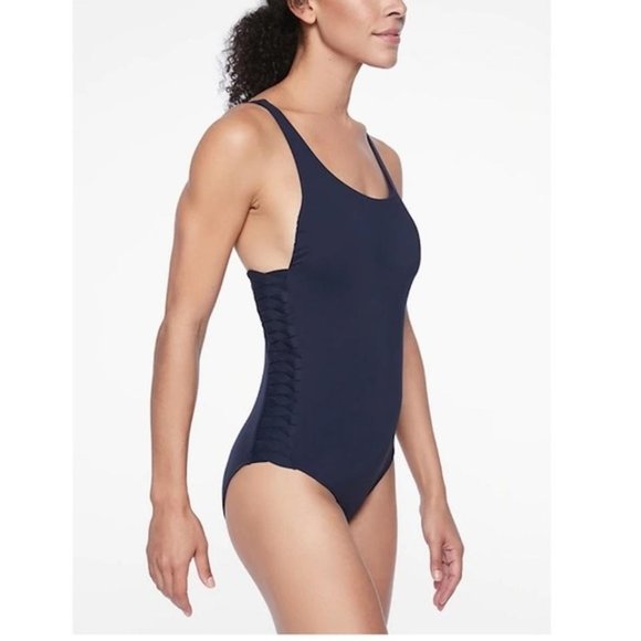 Athleta Navy Adriata One Piece Swim Size XS - Picture 1 of 6
